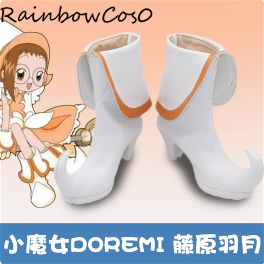 

Fujiwara Hazuki Ojamajo Doremi Magical DoReMi Cosplay Shoes Boots Game Anime Party Halloween RainbowCos0 W5364