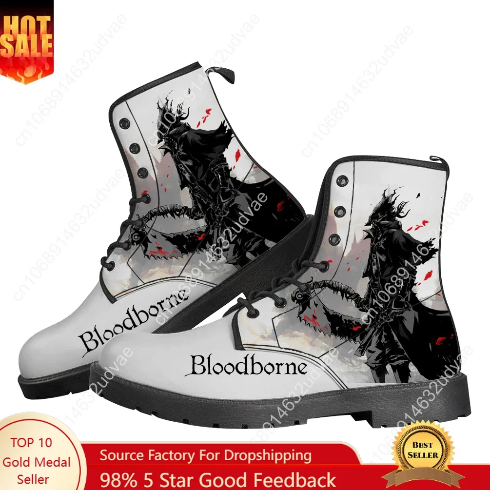 

Bloodborne Boots Mens Womens Teenager Shoes Casual Boot Outdoor Light High Quality Couple Print on Demand Customize Shoe