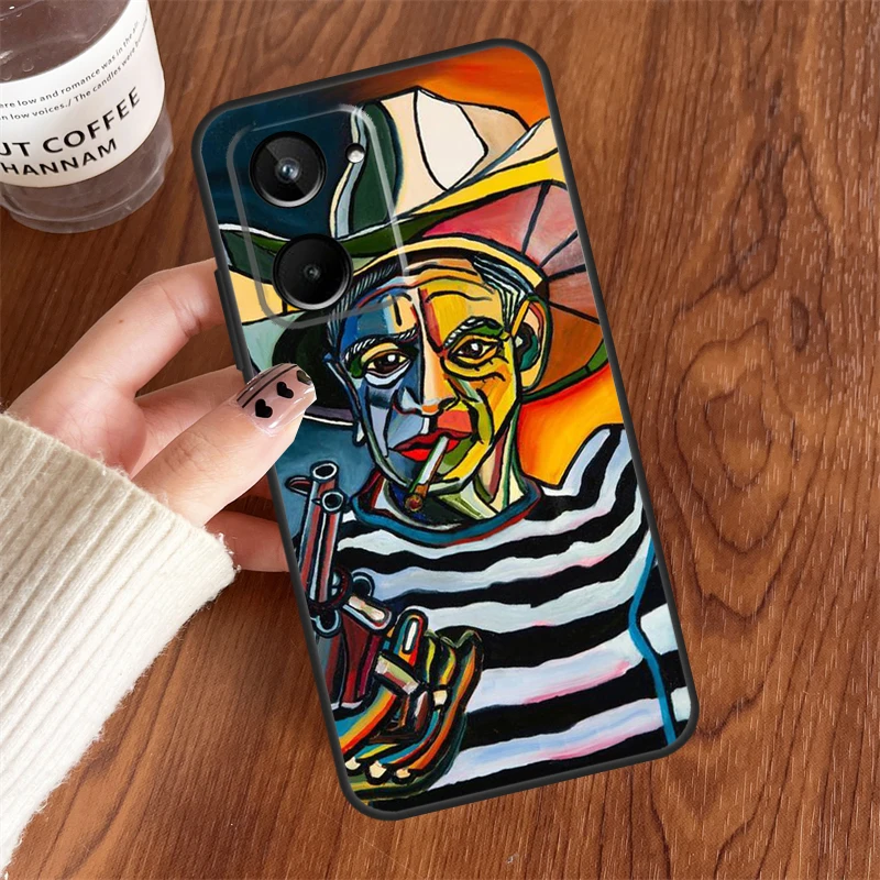 Picasso Abstract Art Painting For Realme C30 C35 C25 C21 Y C11 C15 C31 8 9 10 Pro Plus GT Master Neo 3T 2T GT Neo 5 Case