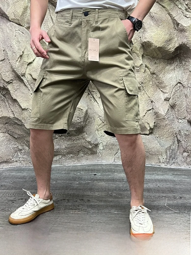 

Summer Men's Loose Straight Leg ort Pants Five-Point Pure Color Casual Loose Fit Multi-ket Design Workwear Sle orts