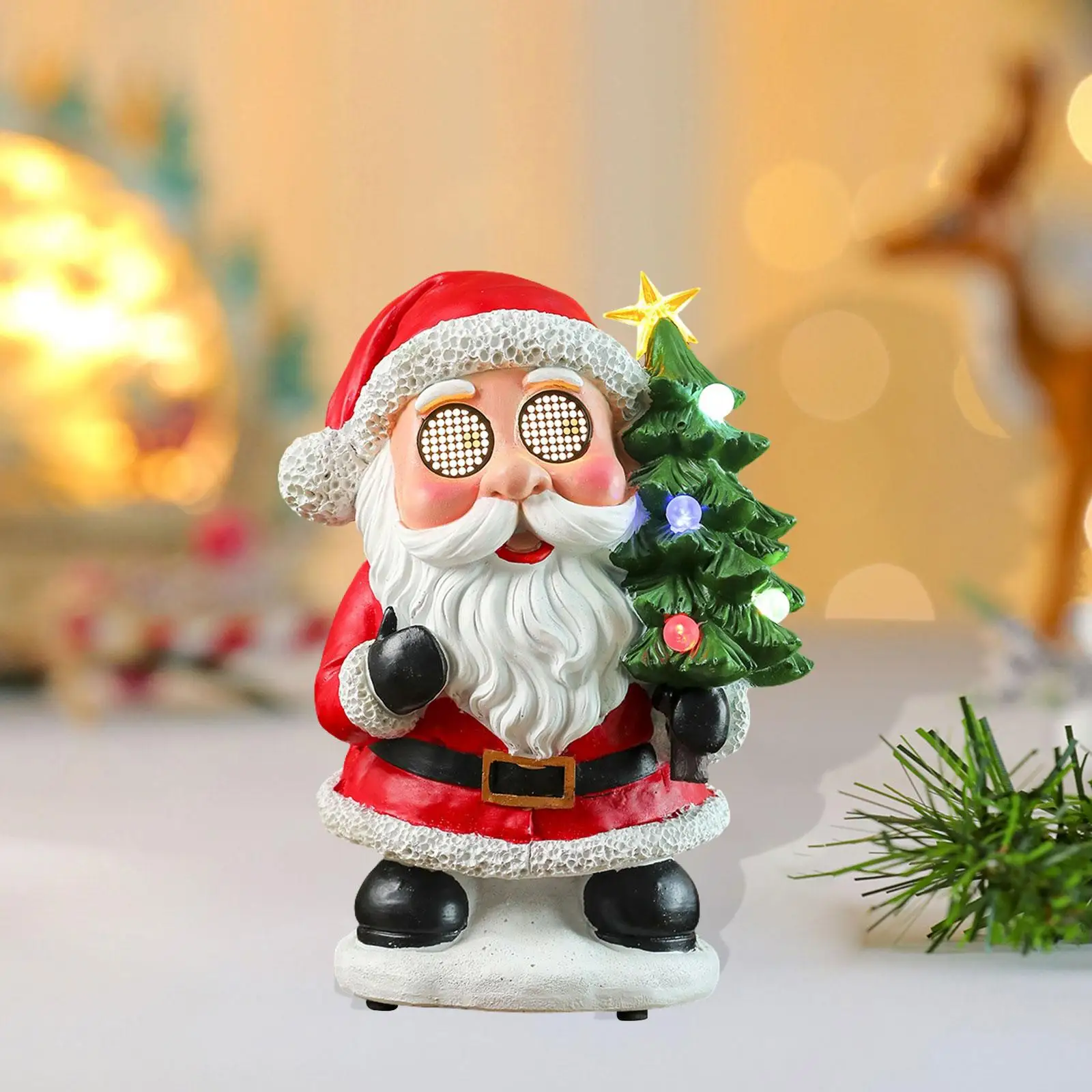 Santa Figure Christmas Music Box Musical Santa Claus for Christmas Festival