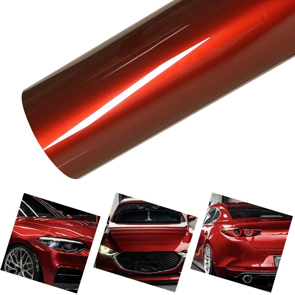 

Автомобильная виниловая пленка из ПЭТ, жидкий металл, вулкан, красный (McLarenn), авто виниловая пленка, самоклеящаяся наклейка для украшения кузова мотоцикла