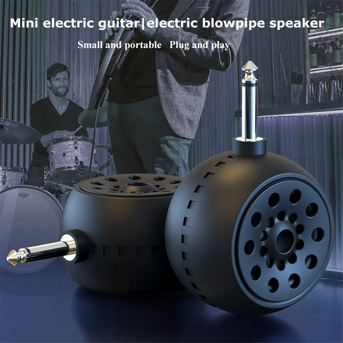 Mini Guitar Bluetooth Speaker Wireless Music Sound Box Portable Loudspeaker for Electric Guitar Electric Blowpipe