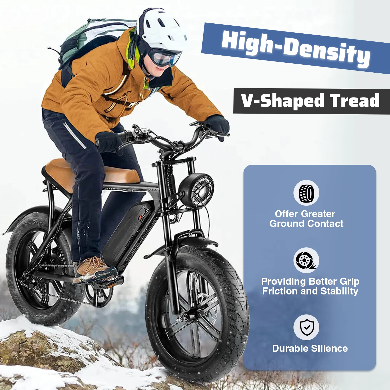 ZUKKA 20x4.0 Fatbike-Reifen Allterrain Pannensicherer Hochleistungs-Ersatzreifen für E-Bike MTB Schnee-Cruiser Dreirad – Detail 5