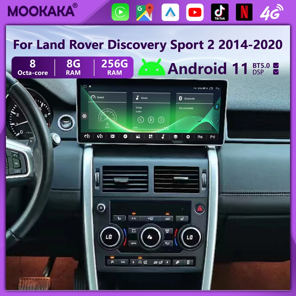 Car Multimedia Android For Land Rover Discovery Sport 2 L550 2014-2020 Radio Audio GPS Touch Screen Navigation 4G Carplay System