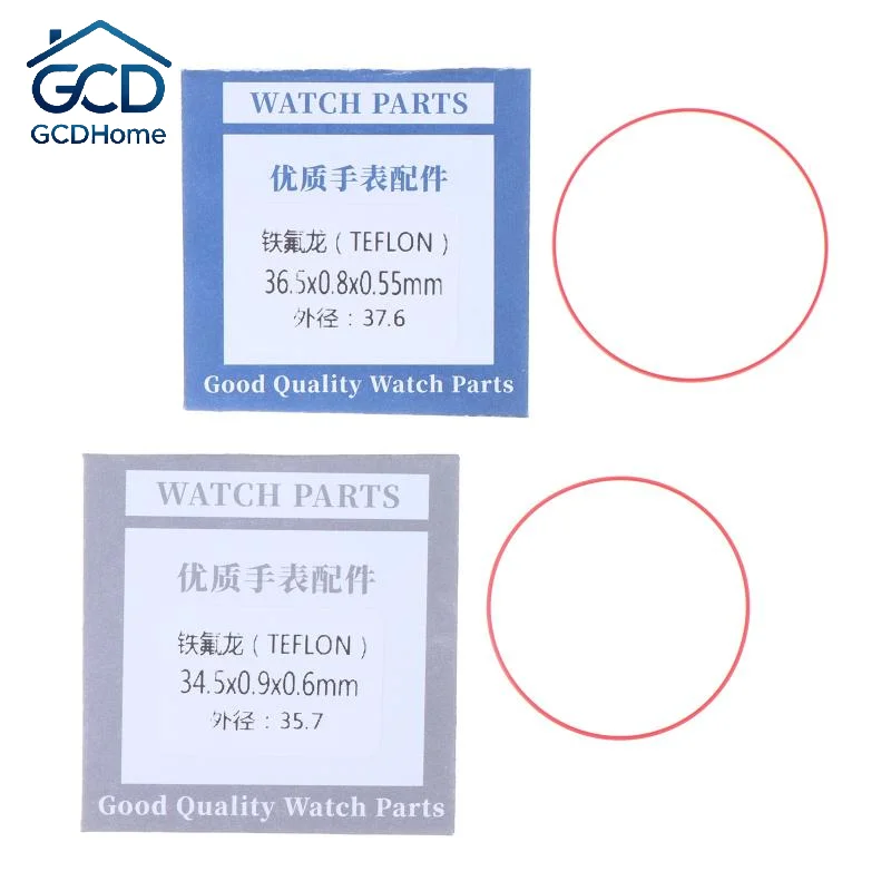 Watch Waterproof Rubber O-Ring Gaskets Dia 32-38mm 0.8/0.9MM Height for Watch Back Cover Sealing