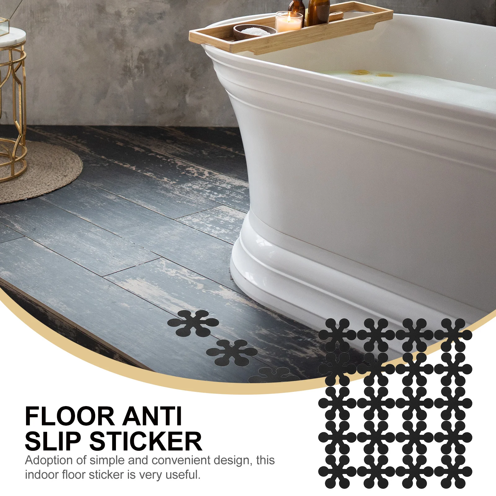 

20Pcs Non-Slip Floor Stickers Snowflake Shape Bathtub Anti-Slip Shower Strip Adhesive Bathroom Supply Decorative Tape