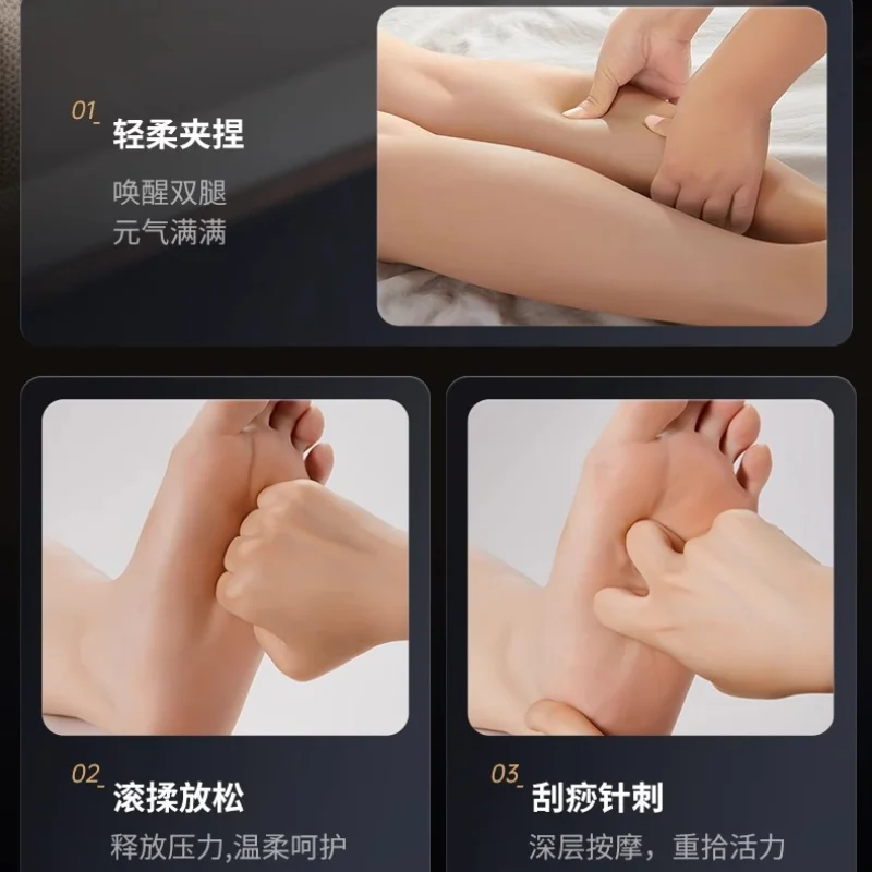 Automatic Kneading Leg Foot Massager, Meridian Dredging Foot Therapy Device, Multi-mode for Home & Office Use