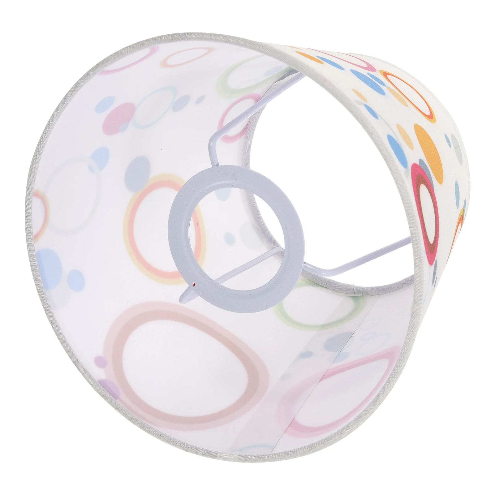 

Cloth Lampshade 11x17x14cm Colorful Circle Modern Replacement for Bedroom Living Room Table Light Accessories Lamp Cover