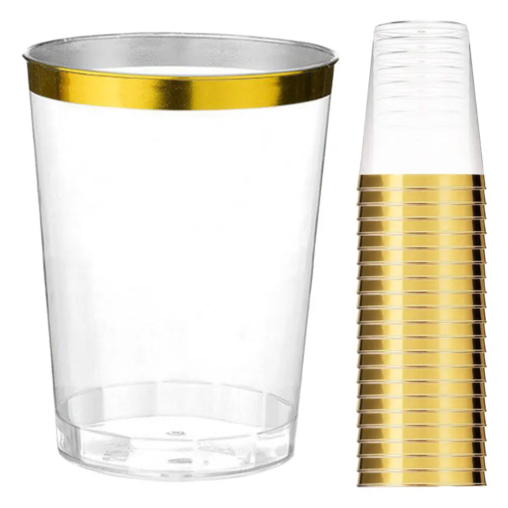 

25pcs Transparent Wine Thick Material Elegant Party Beverage Small Juice For Home Banquet Household Water Cups Wedding