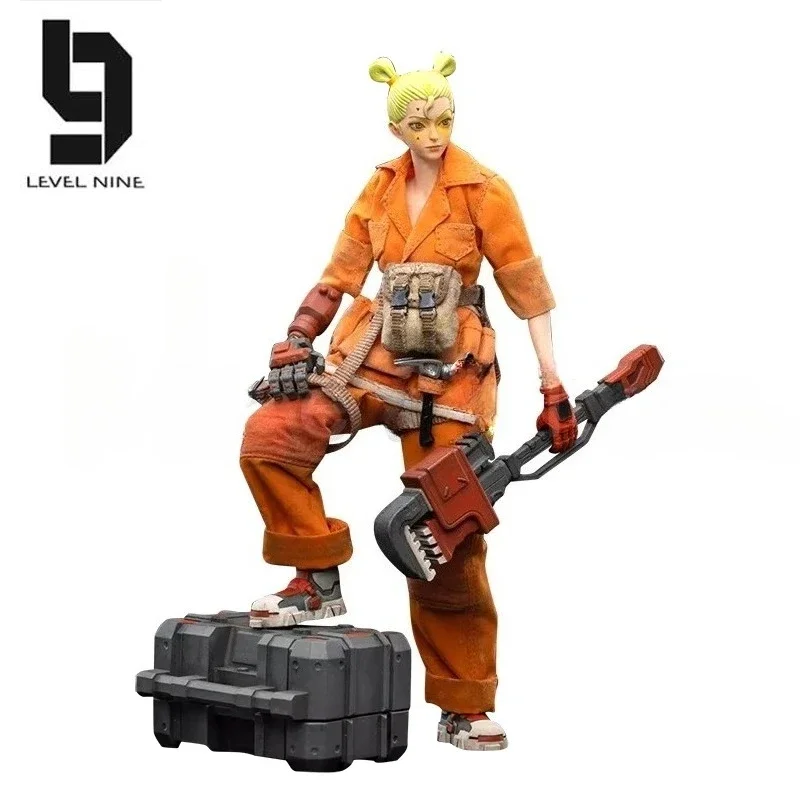 

1/12 JOYTOY Level Nine Action Figure Frontline Chaos Sniper Rin & Mechanic Lie Anime Collection Model