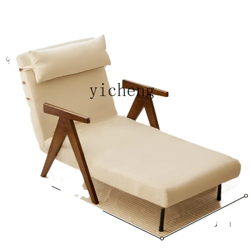 TQH folding  bed dual-purpose small apartment living room household simple nap lazy sofa single lunch break recliner artifact