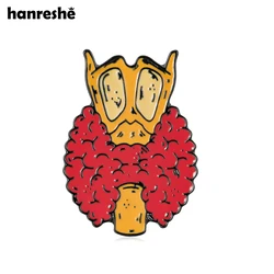 Hanreshe Medical Thyroid Brooch Anatomy Bones Enamel Pin Jewelry for Doctor Nurse Backpack Lapel Badge Gifts