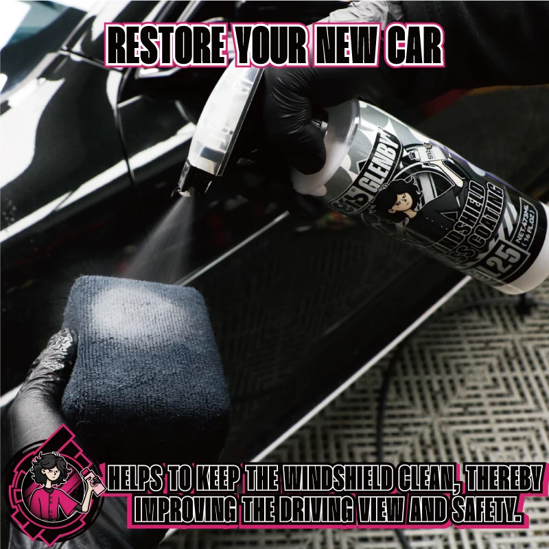 Cars Glass Anti-Rain Spray Auto Water Repellent Coating Agent Waterproof Rainproof Anti-fog Glass Cleaner Auto Windshield Clear