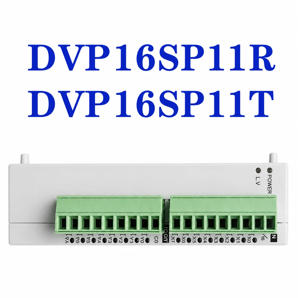 PLC Digital I/O Expansion Module DVP16SP11R DVP16SP11T 8DI 8DO Relay NPN Transistor 24VDC In Stock