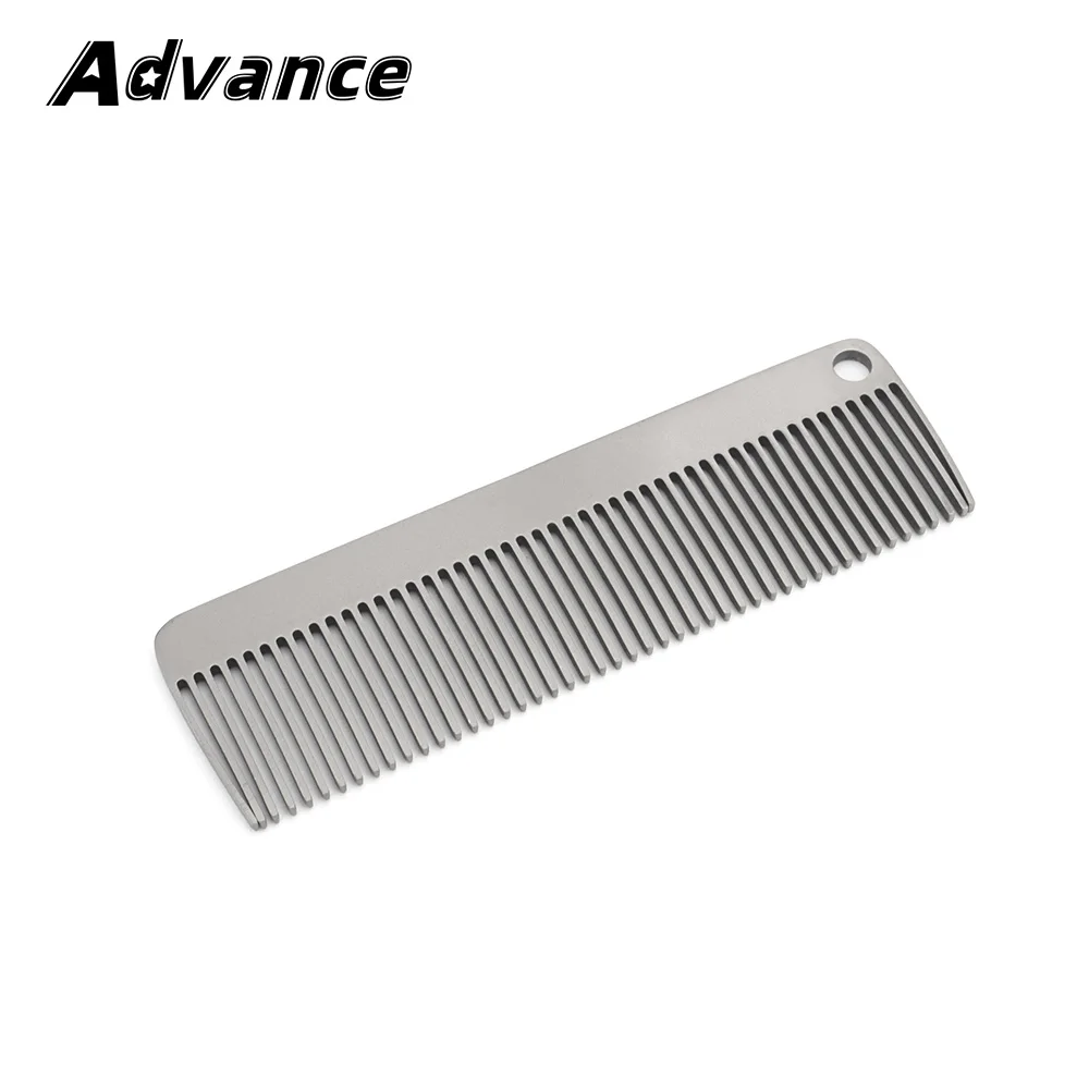 Portable Comb Titanium Alloy Combs Keychain Accessories Outdoor Small Tool