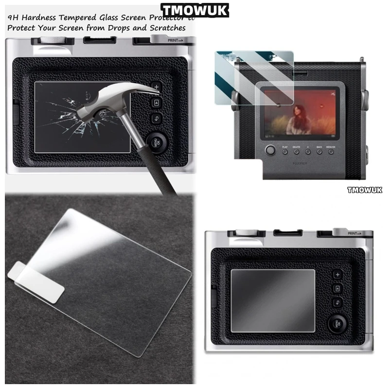 

For Fujifilm Instax WIDE EVO Mini Evo Protective Film, Crystal Clear 9H Tempered Glass Shield