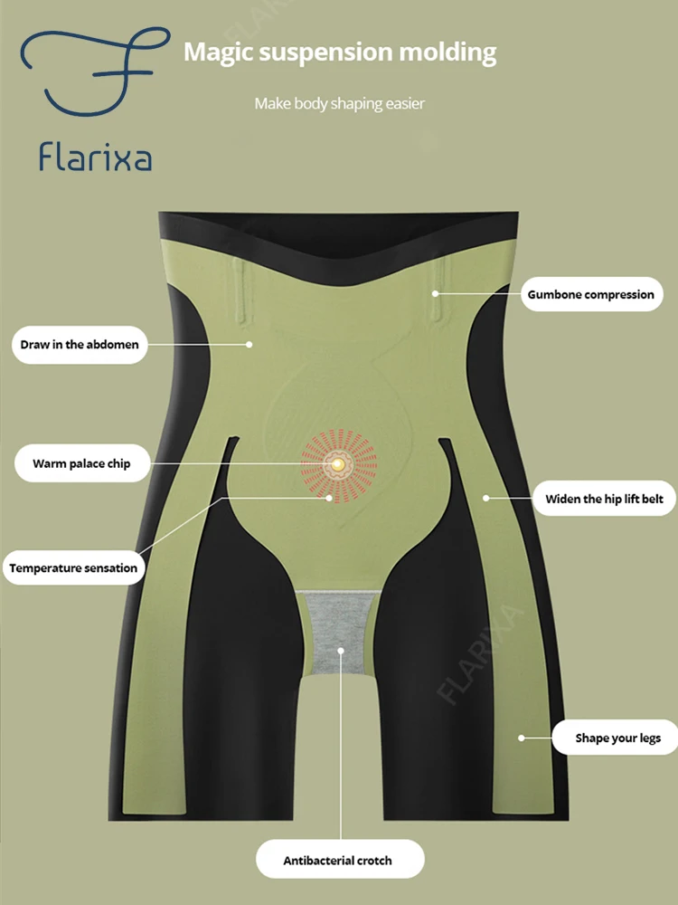 Flarixa 5D Tummy Control Shorts With Hip Pads Push Up Panties for Buttocks Butt Lift Shorts Seamless Fake Ass Panties High Waist