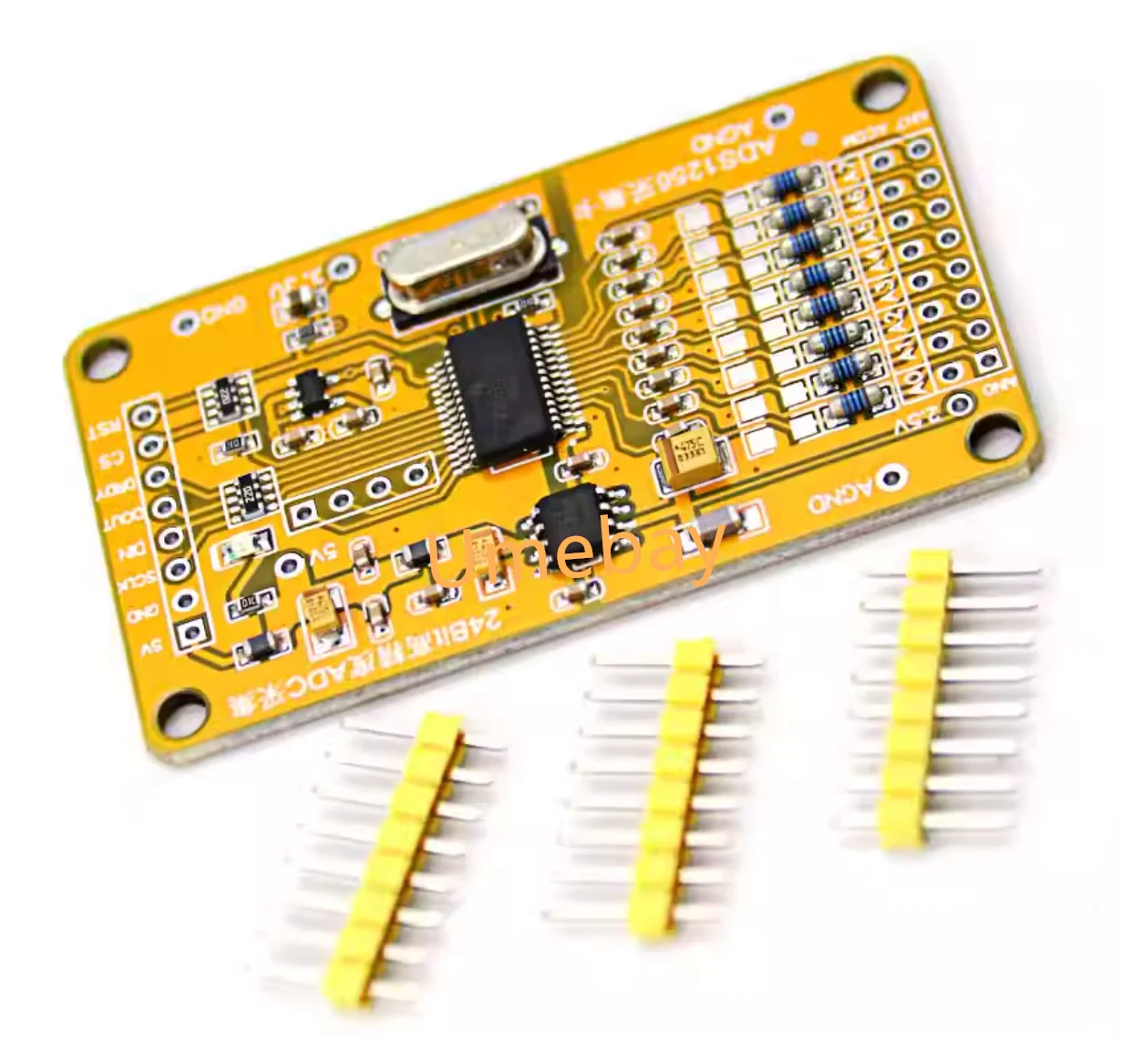 1 piece,   integrated circuit ， ADS1256 Upgraded 24-bit ADC 8-way Module High Precision ADC Data Acquisition