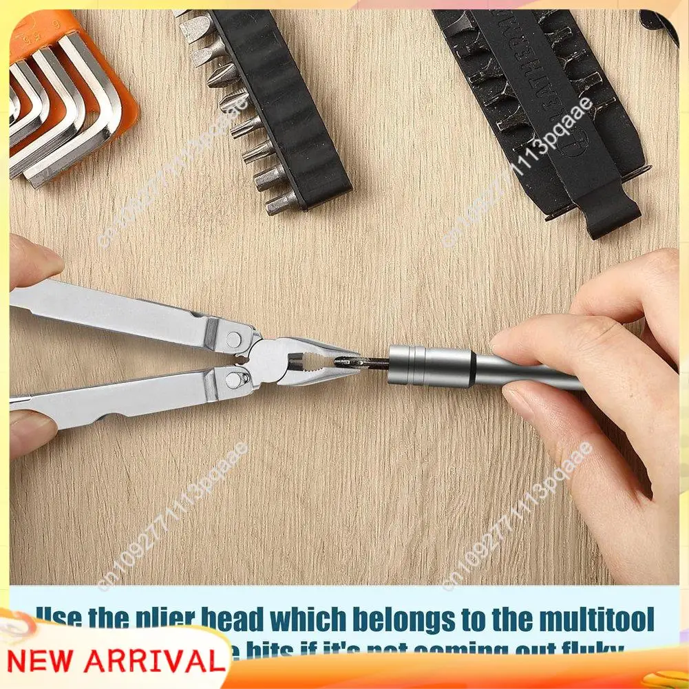 N84R 2 حزمة متعددة المهام بت سائق موسع مع 1/4 بوصة مثقاب تمديد قضيب مقبض مسطح لتعزيز استخدام الملحقات #3
