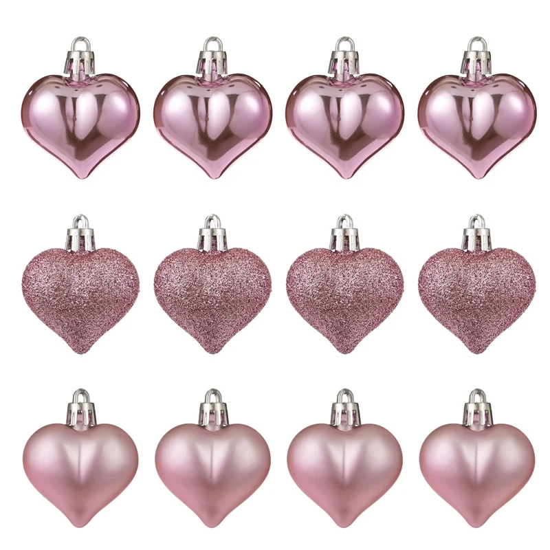 Heart Ball Pendant Heart Pendant Valentine\'s Day Decorations for Christmas Tree Decorations Hanging Heart Ball Ornament