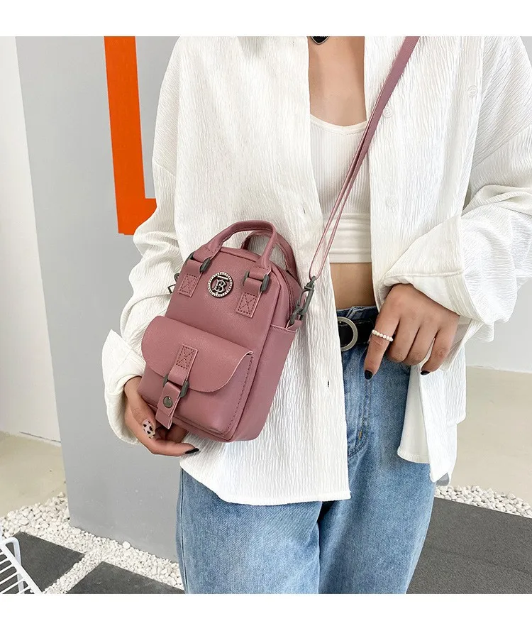 Fashion New Korean Style Mini Backpack Small Backless Bag Multi-Functional Girls' Small Backpack