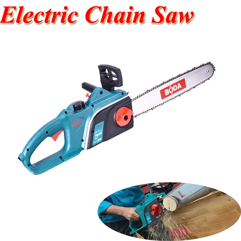 Electric Chain Saw 220V 16 Inch High Power Felling Saw Chain Saw Cutting Saw Woodworking Electric Tool CS9-405