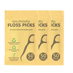 150Pcs Degradable Dental Floss Safe High-Grade Toothpick Stick Picks Environmentally Toothpicks Ultrathin Teeth Floss