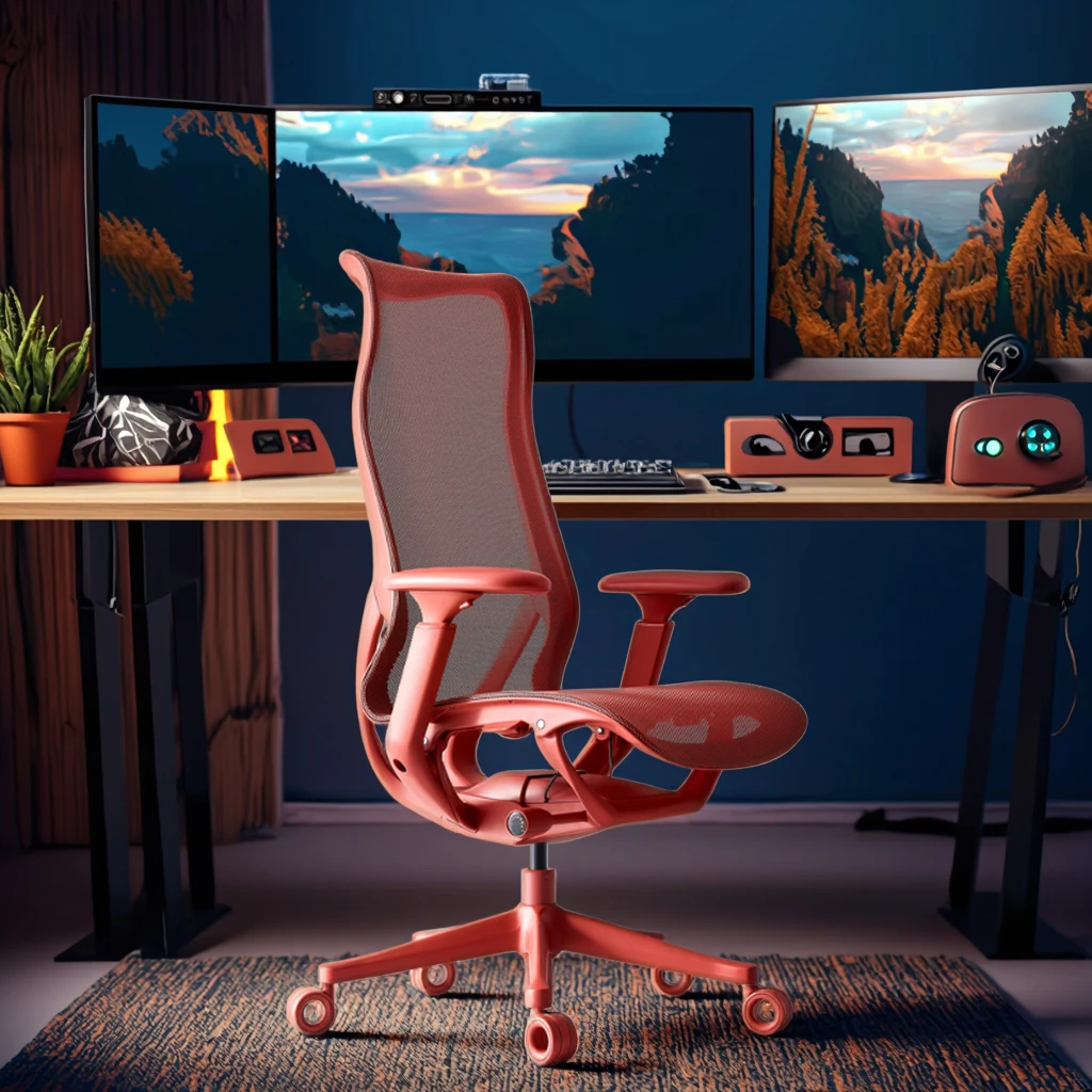 

Modern Ergonomic Mesh Executive Computer Gaming Chair High Back Adjustable Height Split Back Plastic Frame Office Chair