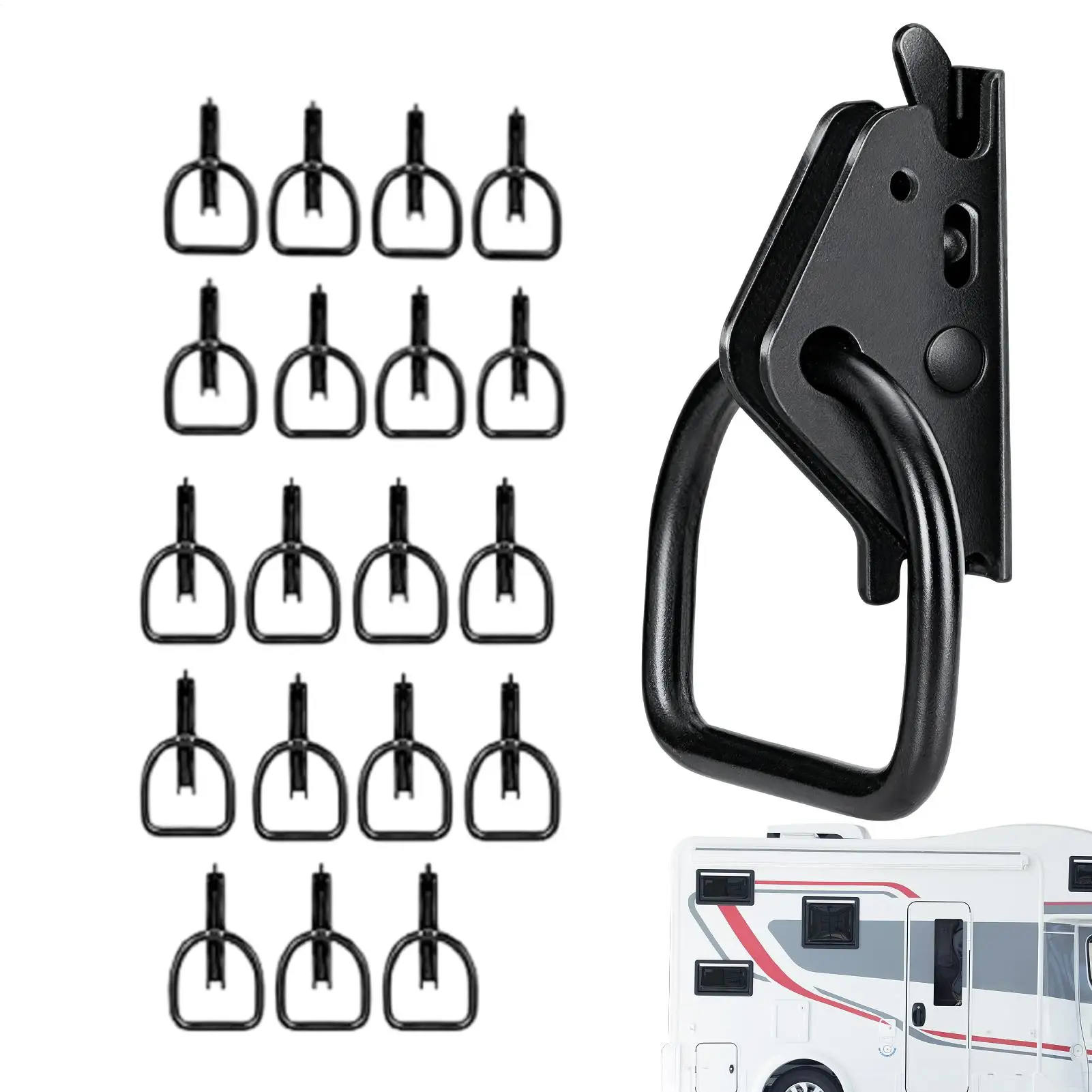 

E Track D кольцевые анкеры 20 шт./компл. сверхмощные D-образные анкерные кольца автомобильные аксессуары для мотоциклов и велосипедов