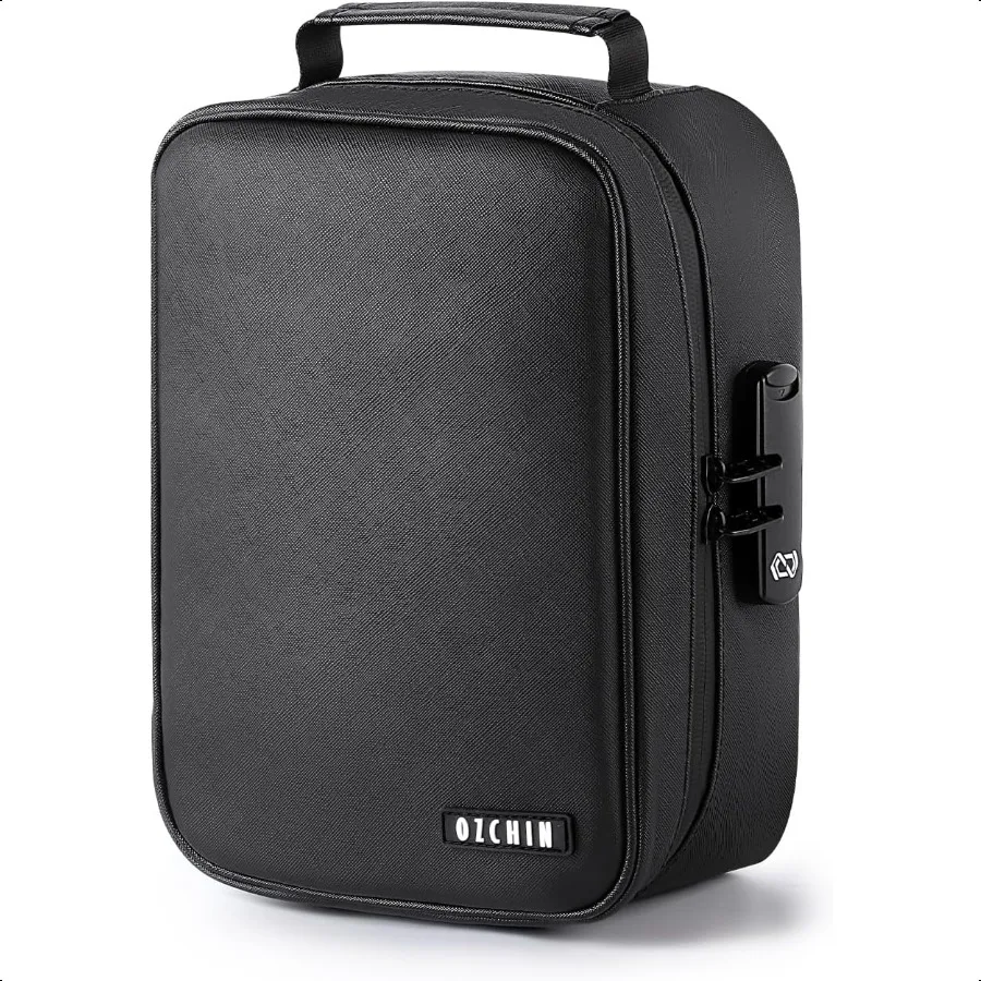 

Smell Proof Bag with Combination Lock Tobacco Pipe Pouch Bag File Organizer Case Container Medicine Lock Box Odorl Storage Bag
