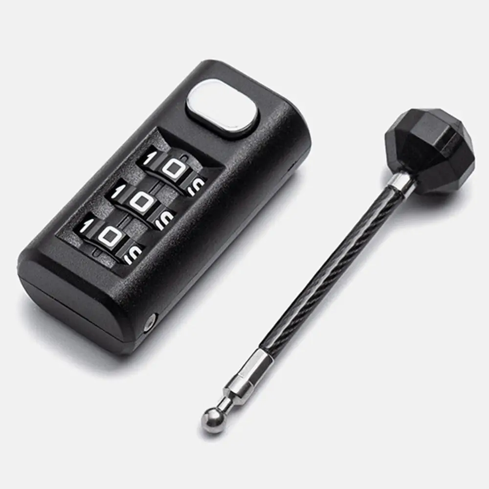 Security Travel Combination Lock 3 Digit Password Lock Backpack Zipper Lock Luggage Padlock Dormitory Cabinet  Lock