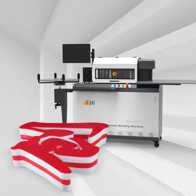 Cost Effective EJON T16 Custom Sign Making Corporate Letter Sign Outdoor Machine Cnc Aluminum Channel Letter Bending Machine