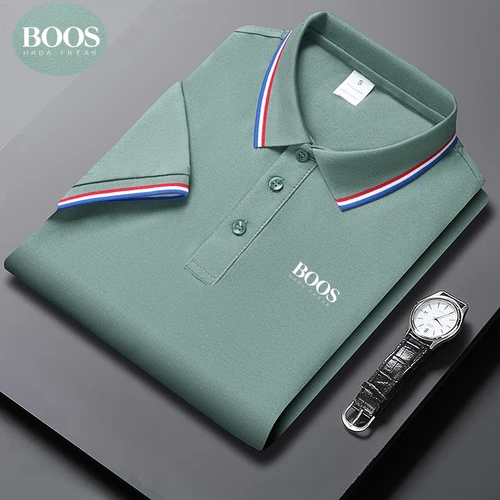 Imagen 2 del producto Novedad de verano, Polo de manga corta transpirable bordado de alta calidad para hombre, Top versátil informal y moderno