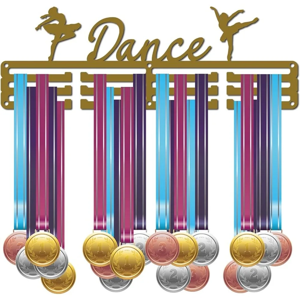 

Medal Holder Dance Sport Medals Display Wall Mount Hanger Racks Badge 3 Rung Medalist Latin Dancer Ballet Dancing Swim