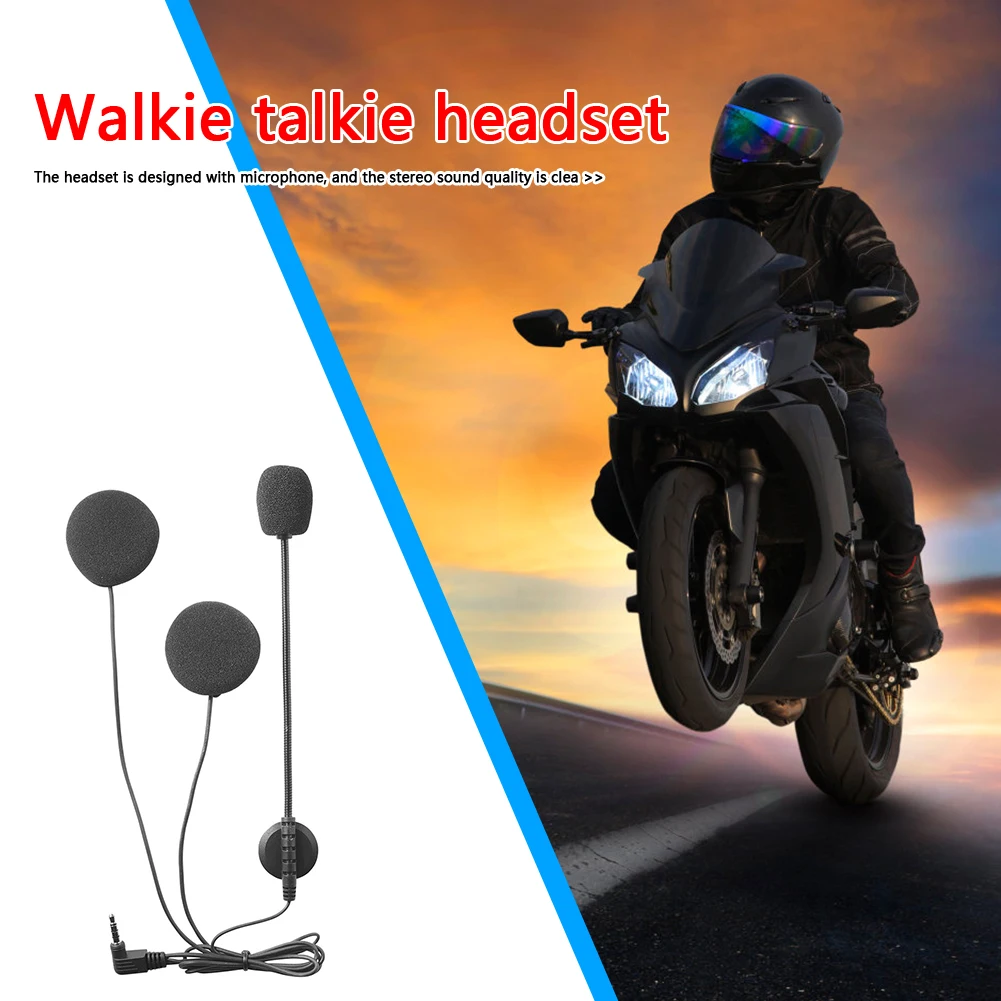 Auriculares intercomunicadores para motocicleta, auriculares intercomunicadores para motocicleta, compatibles con Bluetooth, enchufe de altavoz BT para auriculares V4 V6