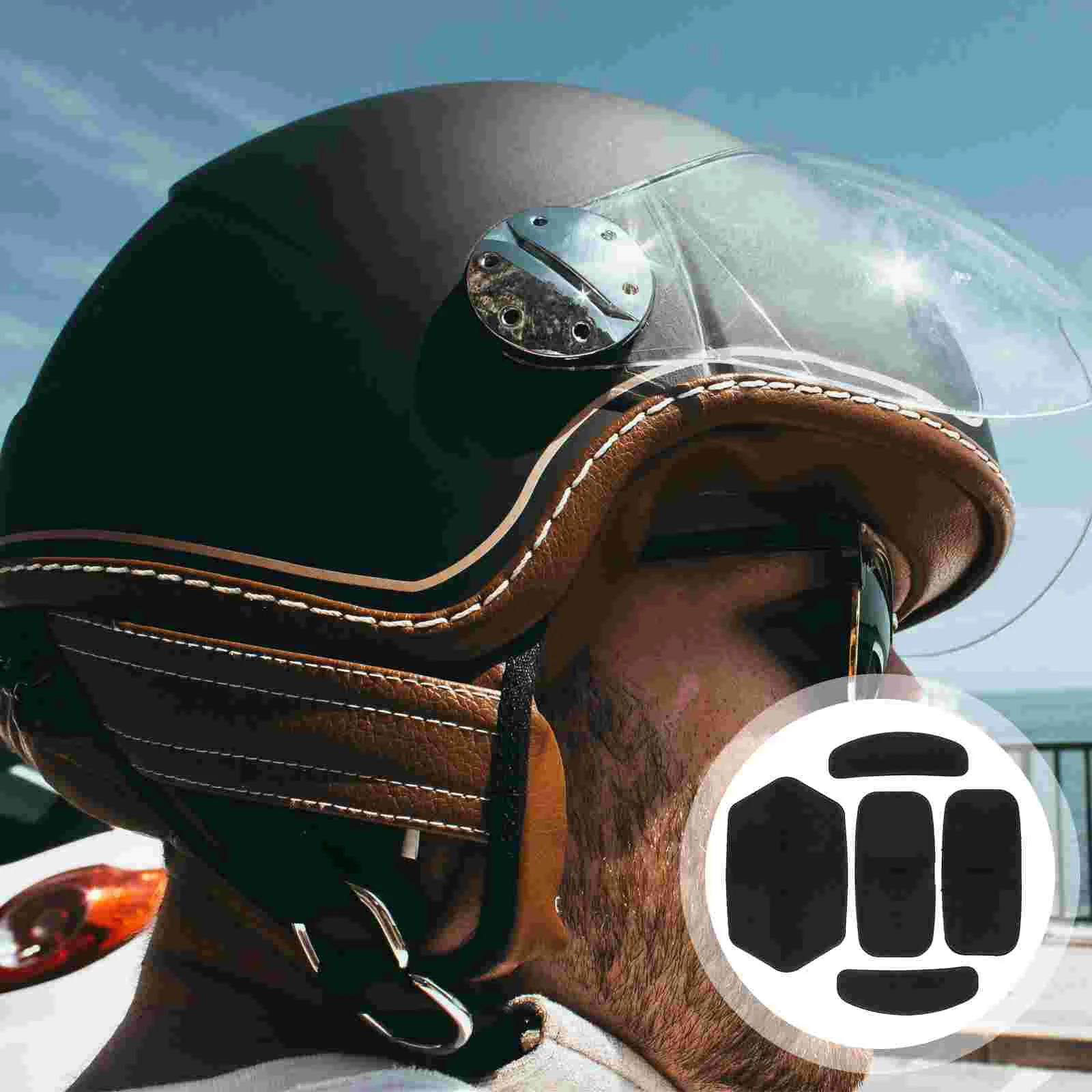 5 Pcs Sponge Lining Football Padding Motorcycle Accessories Pads for Base Helmets Replacement Tactics Explosion-proof