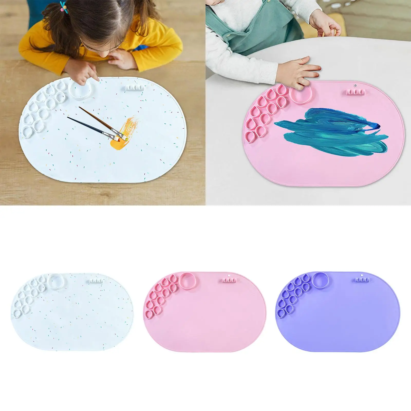 Силиконовая Рабочая накладка, протектор стола, моющийся силиконовый лист, Многофункциональный силиконовый коврик для рисования, силиконовый коврик для художников