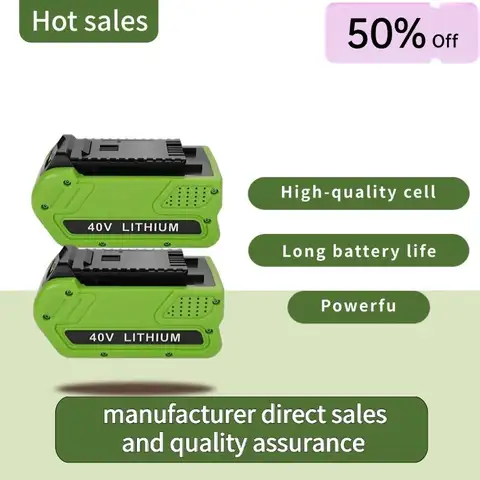 GreenWorks 40Volt 교체용 40V 8000mAh 6000mAh 리튬 이온 배터리 29472 G-MAX 29252 20202 22262 27062 21242 전동 공구
