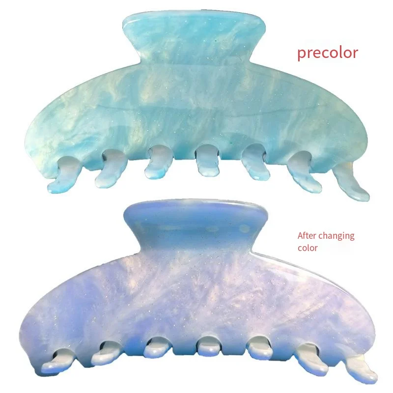Large Acrylic Hair Clip, Fashion Claw Clip, Girls Hair Accessories,Color-changing shark clip