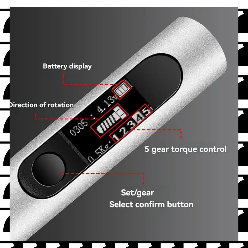 

A44U Electric Screwdriver Set Multi-Function Torque Adjustment Function 32-In-1 Home Appliance Repair Tool Black