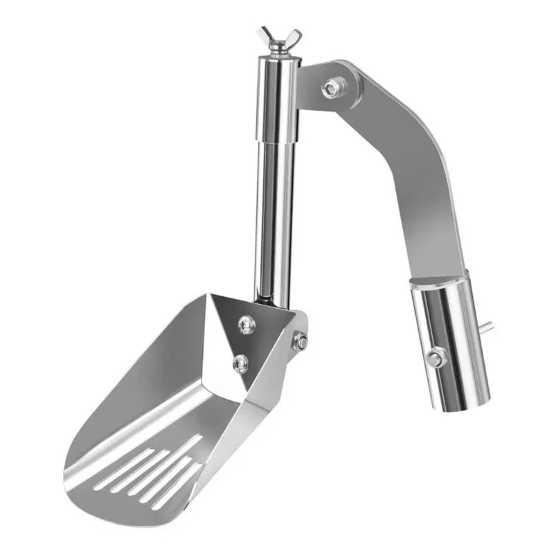 T21C Ergonomic Drainage Cleaner Scoops Metal Gutter Shovel For Effective Clog Prevent