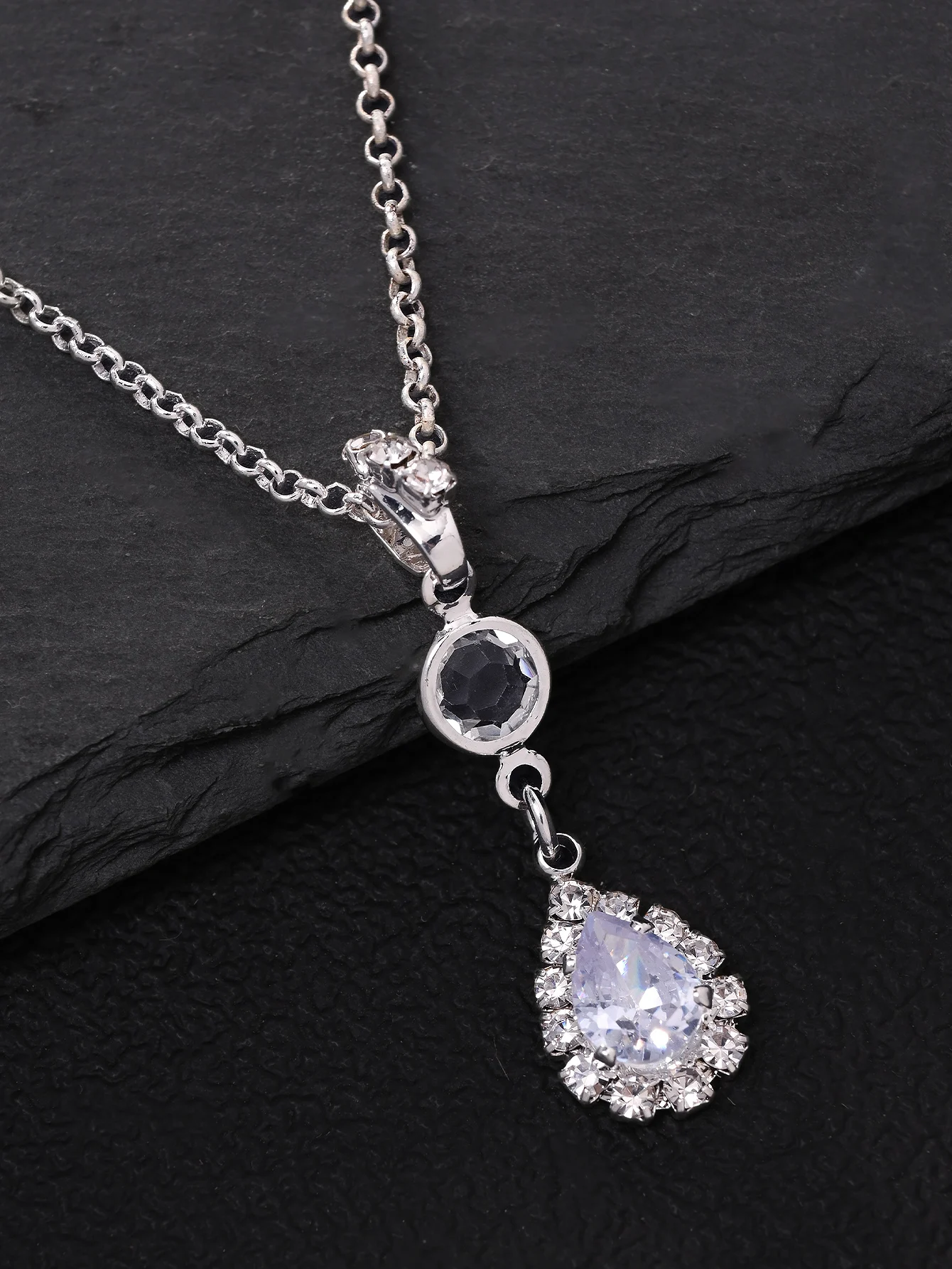 Rhinestone Waterdrop Back Neck - Body Jewelry For Backless Dress ulasan dan harga