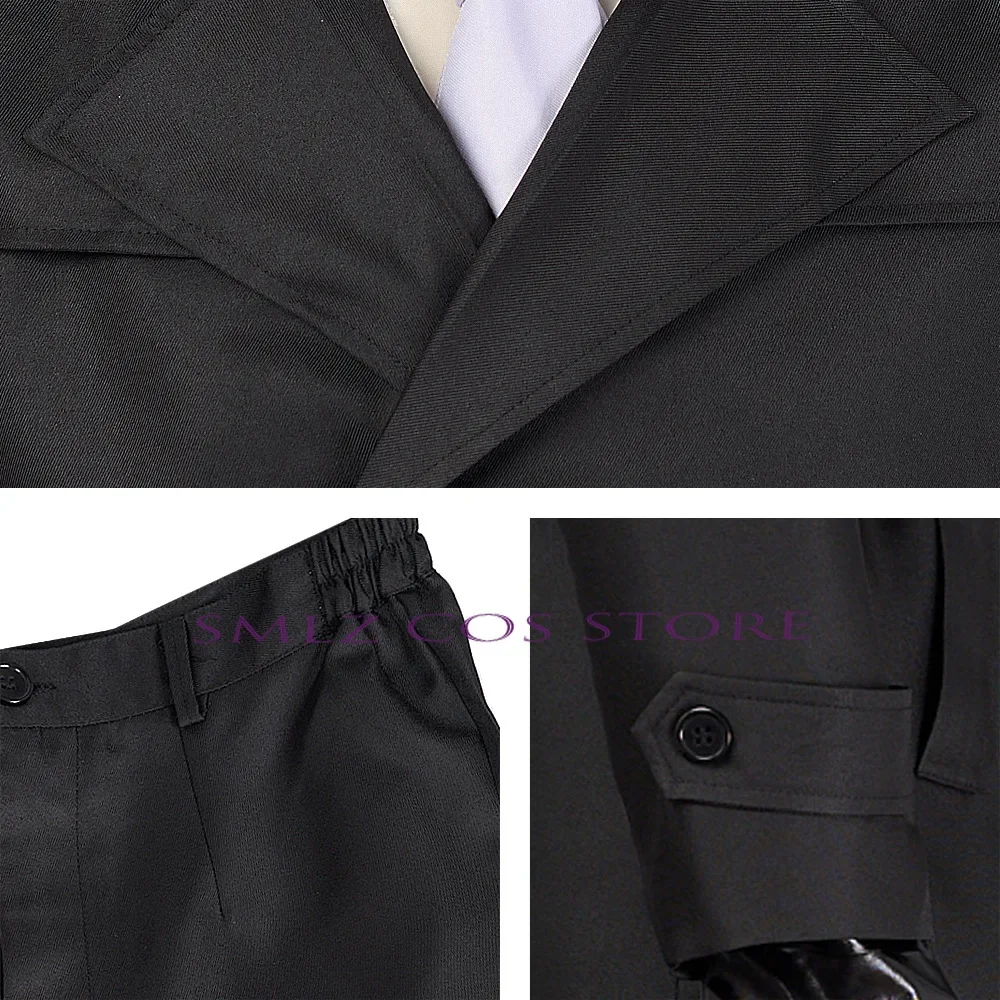 Anime Rorschach Cosplay Anime Walter Kovacs Cosplay Uniform Suit for Reggie Long Outift Halloween Party Play Costume