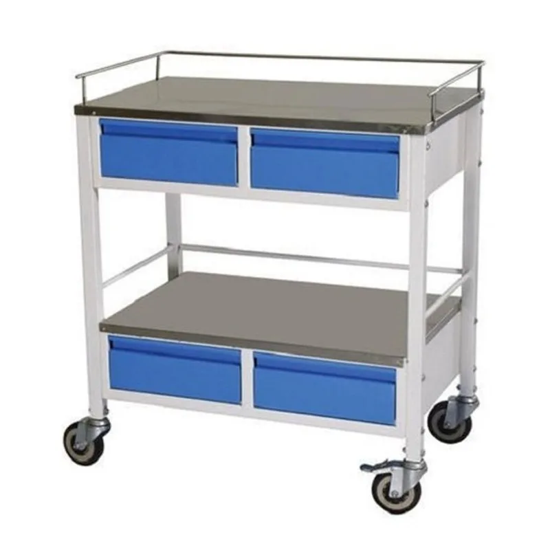 

ABS Emergency Medical Trolley Cart Hospital Furniture for Medicine Usage for Medical Hospitals