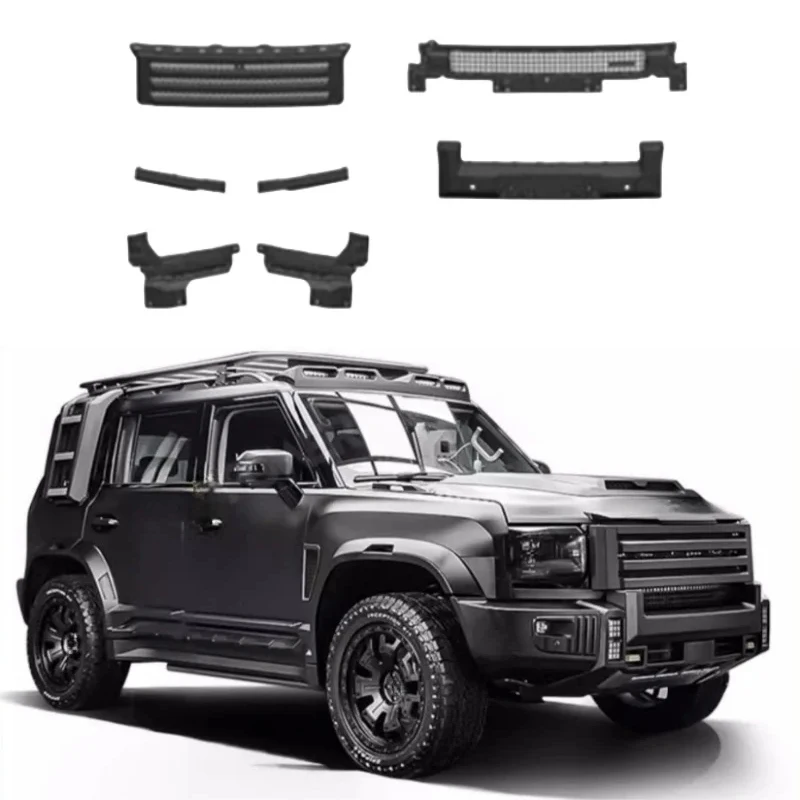 

Matte Black Front Grille Fit for CHERY JETOUR Traveler T2 2023 2024 High Quality ABS Obsidian Grille Auto Exterior Trim Parts