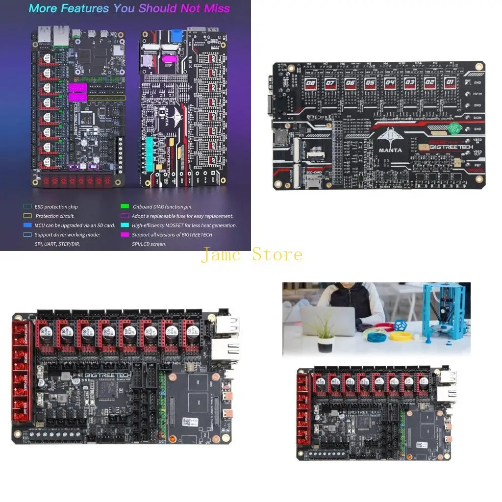 

LX0B Manta M8P V1.1 Control Board Integrated Motherboards for Klipper System