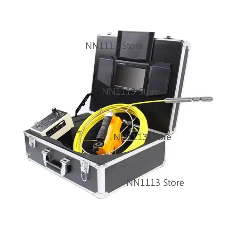 Mini Head 7'' TFT Cable CCTV Camera 20M/30M/40M/50M Inspection for Sewer Drain Plumbing Pipe 14MM