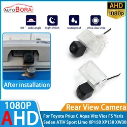 Retromarcia parcheggio auto telecamera posteriore AHD 1080P per Toyota Prius C Aqua Vitz Vios FS Yaris Sedan ATIV Sport Limo XP150 XP130 XW30