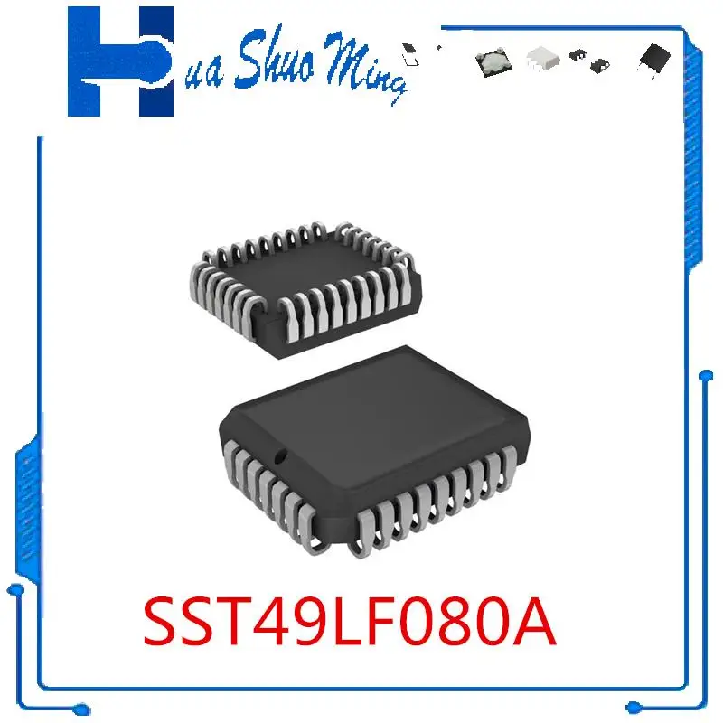 5Pcs/Lot  SST49LF080A-33-4C-NHE SST49LF080A 49LF080A  49LF080A-33-4C-NH PLCC32